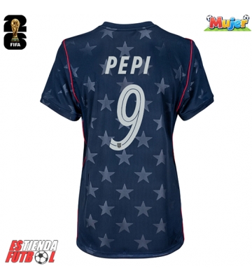 Estados Unidos Ricardo Pepi #9 Segunda Equipación Mujer Mundial 2026 Manga Corta
